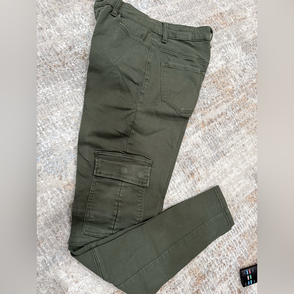 Fashion Nova Dark Green Cargo Pants